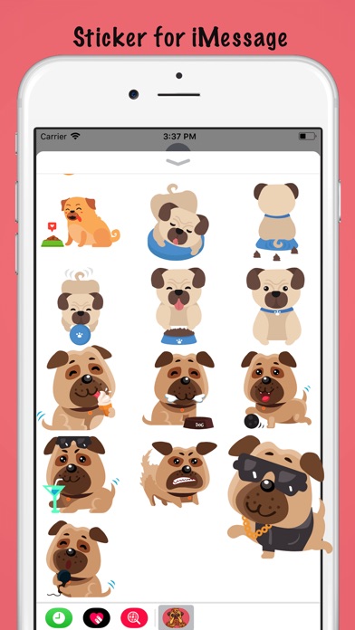 Adorable Baby Pug Stickers screenshot 4