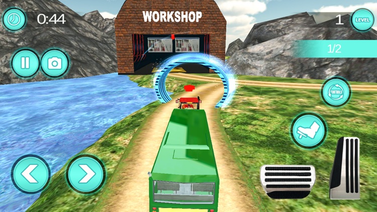 Offroad Tractor Towing Bus screenshot-4