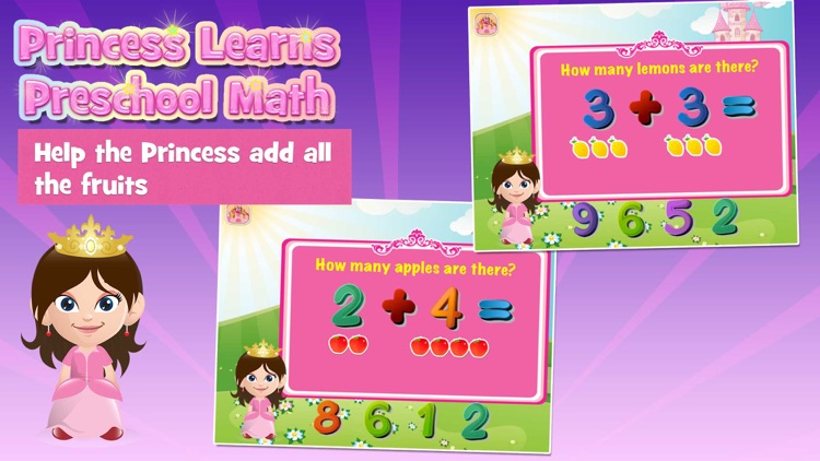 Princess Learns Preschool Math Activity for Kids