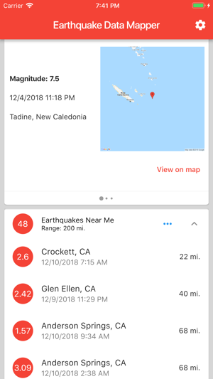 Earthquake Data Mapper(圖3)-速報App