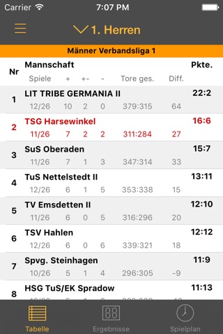 TSG Harsewinkel Handball screenshot 4
