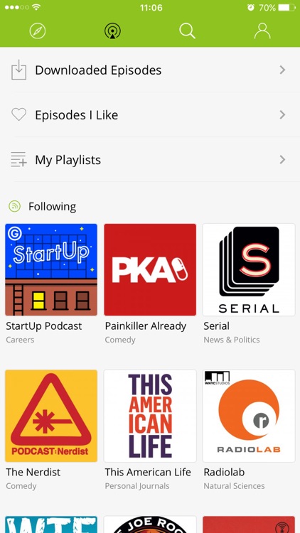 Podbean Podcast App, Podcast Player