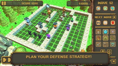 Blocky Tower Defense: Craft 3D screenshot 2