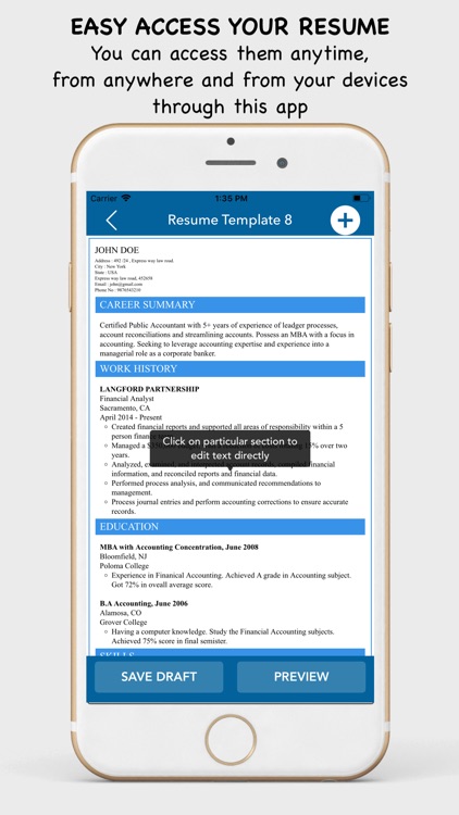 My Resume Builder - CV Maker screenshot-3