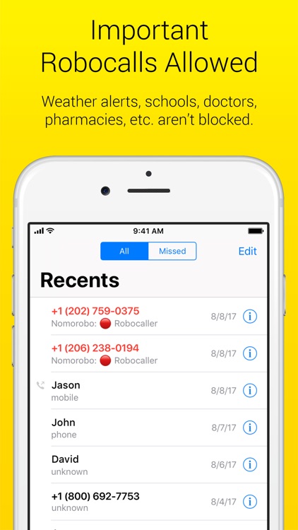 Nomorobo Robocall Blocking