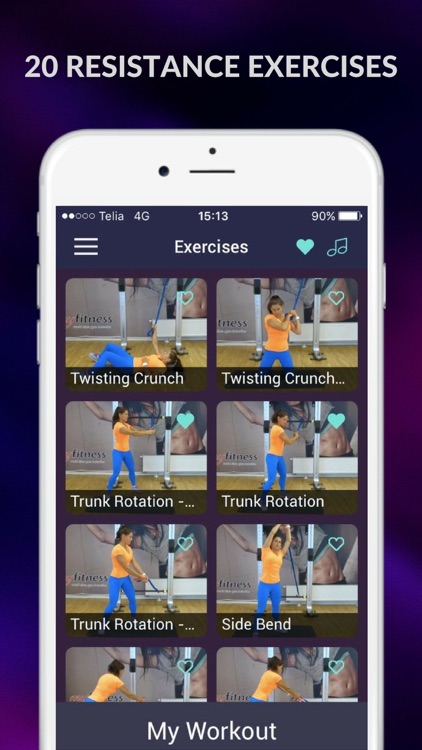 Resistance Band Exercises - Elastic Tube Workout screenshot-3