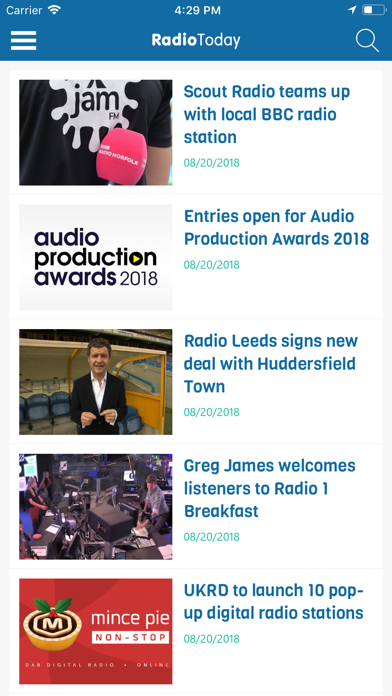 RadioToday UK & Eire screenshot 2