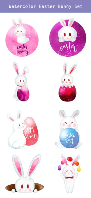 Watercolor Easter Day Stickers(圖3)-速報App