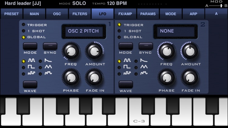 SunrizerXS synth screenshot-3