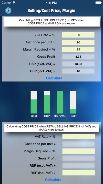 Margin/Selling/Cost Calculator