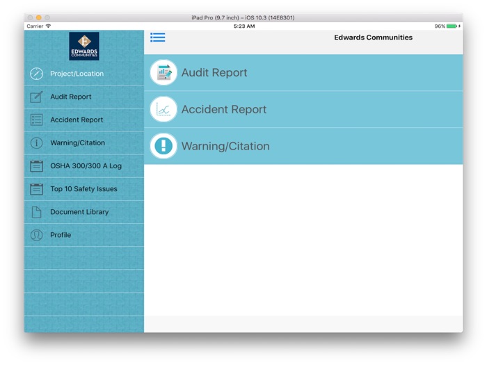 Edwards Communities Safety App