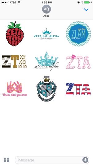 GreekMoji - Zeta Tau Alpha Sticker Pack(圖2)-速報App