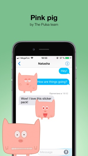 Pink Pig - Cute stickers(圖1)-速報App