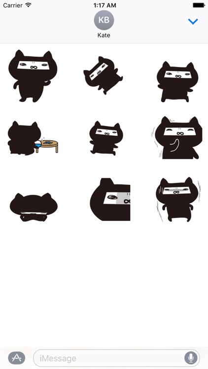 Animated Ninja Cat Sticker