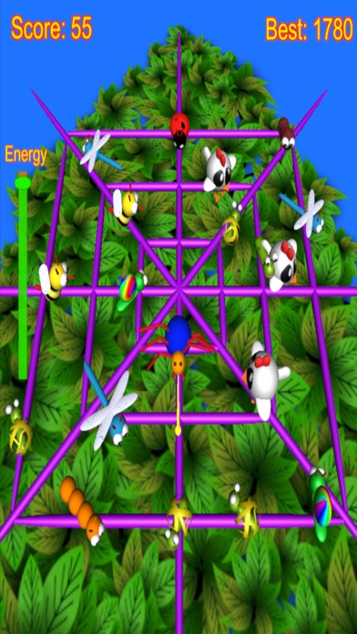 Spider Attack arcade game screenshot 2