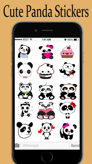 Cute Panda Stickers Pack for iMessage(圖2)-速報App