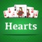 Hearts is a trick taking game in which the object is to avoid winning tricks containing hearts; the queen of spades is even more to be avoided