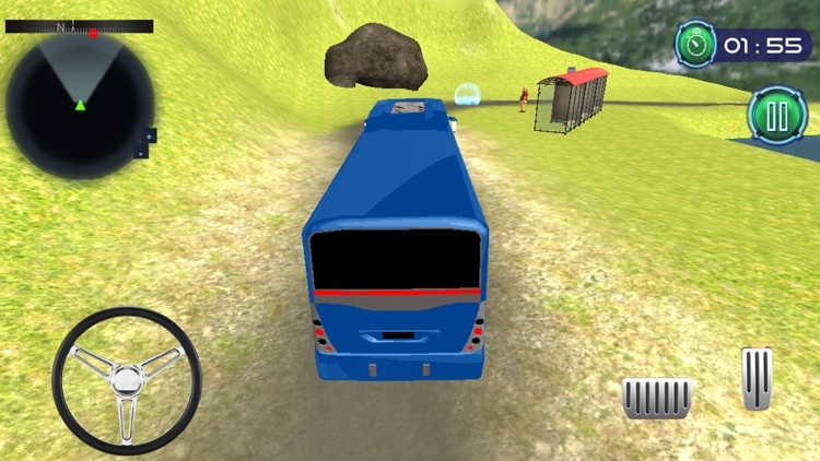 Coach Bus Offroad Hill Drive