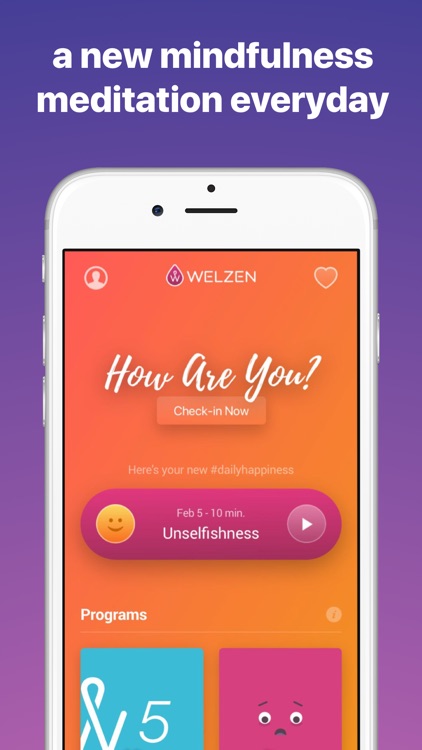 Welzen: meditation mindfulness screenshot-0