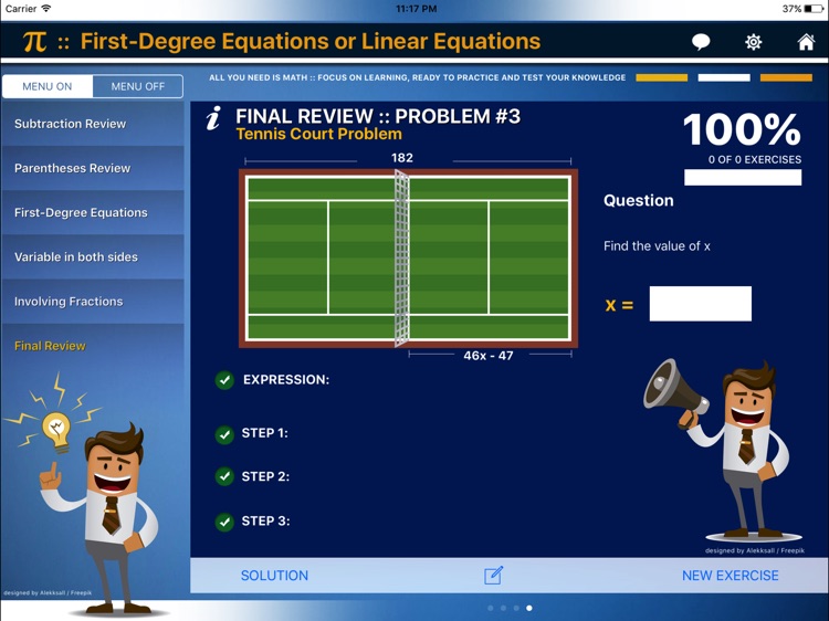 First Degree Equation : ax+b=c screenshot-9