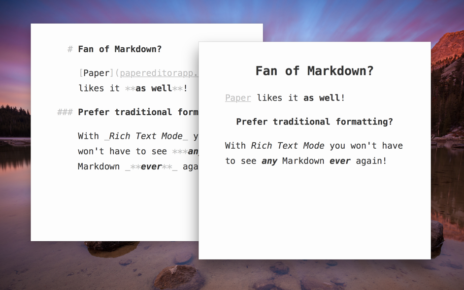 Paper for Mac 1.15 破解版 – 适合做笔记本的优雅文本编辑器