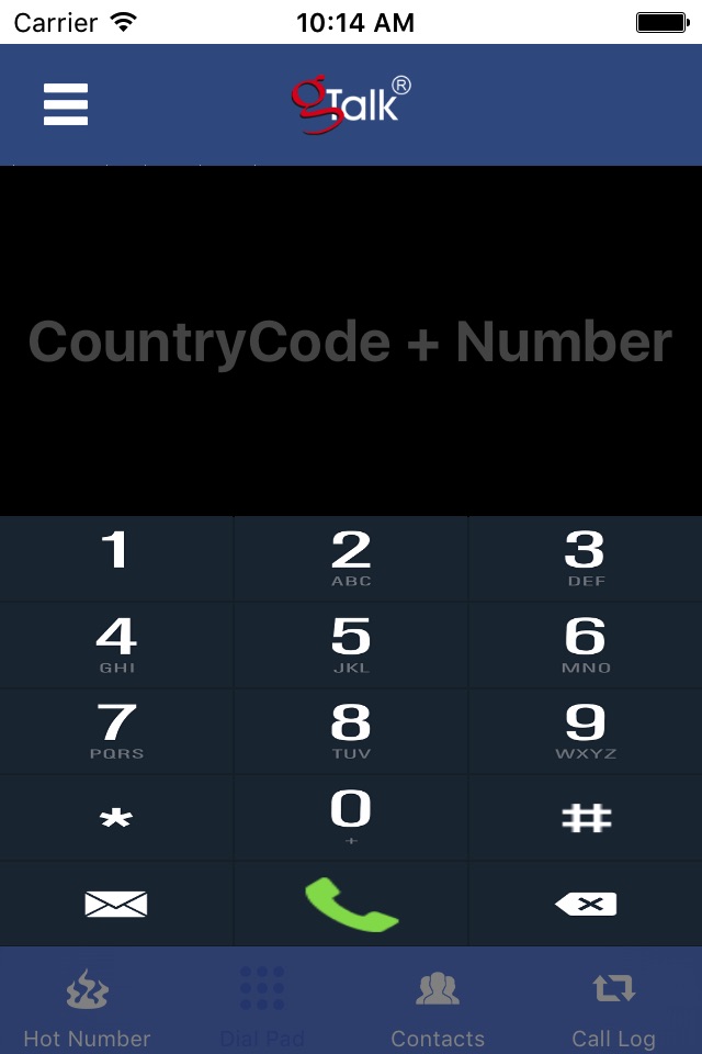 gTalk HotDial screenshot 2