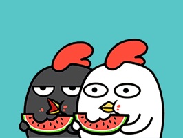 Funny Chicken Animated Sticker