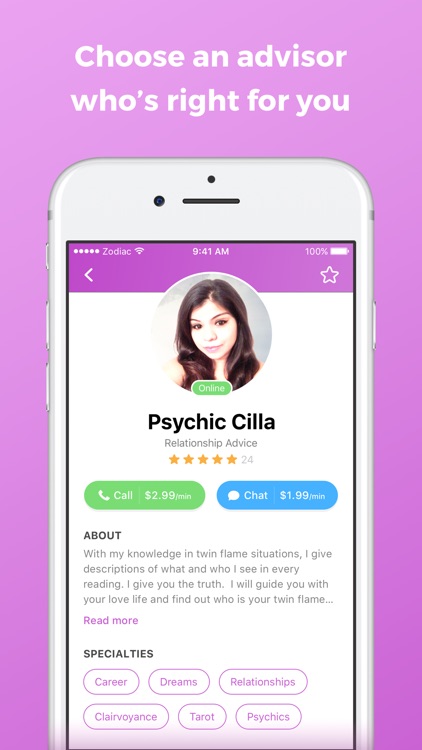 Zodiac Touch - psychic reading