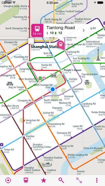 Shanghai Rail Map Lite