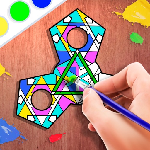 Fidget Spinner - Coloring Book iOS App