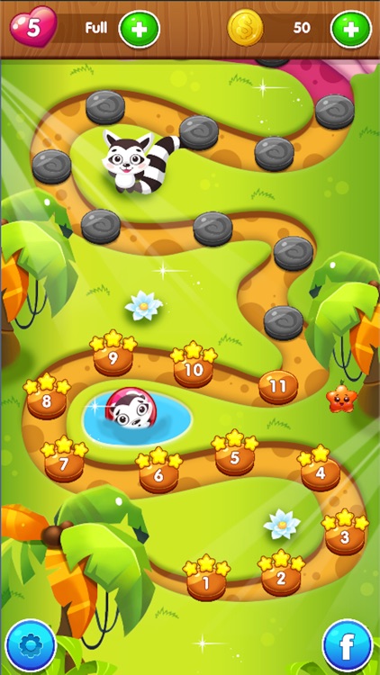 Bubble Shooter: Skunk Babies