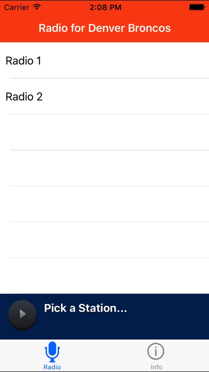 Radio for Denver Broncos