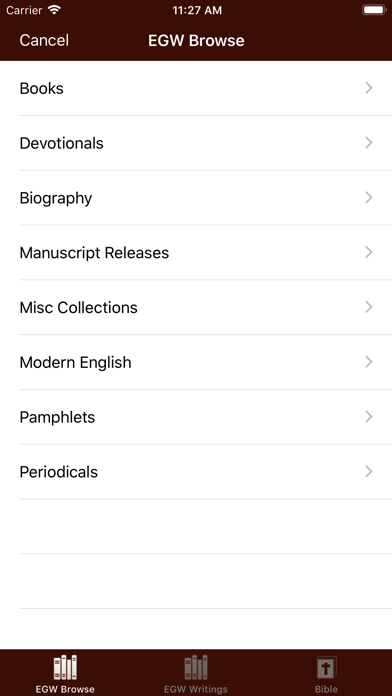 How to cancel & delete EGW Writings from iphone & ipad 1