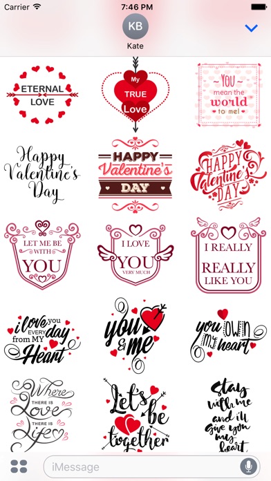 Valentine Big Pack Stickers screenshot 2