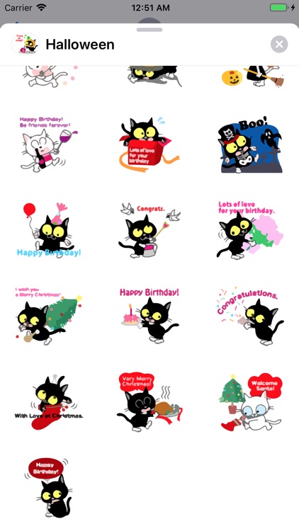 Happy Halloween Emo Sticker IM screenshot-3