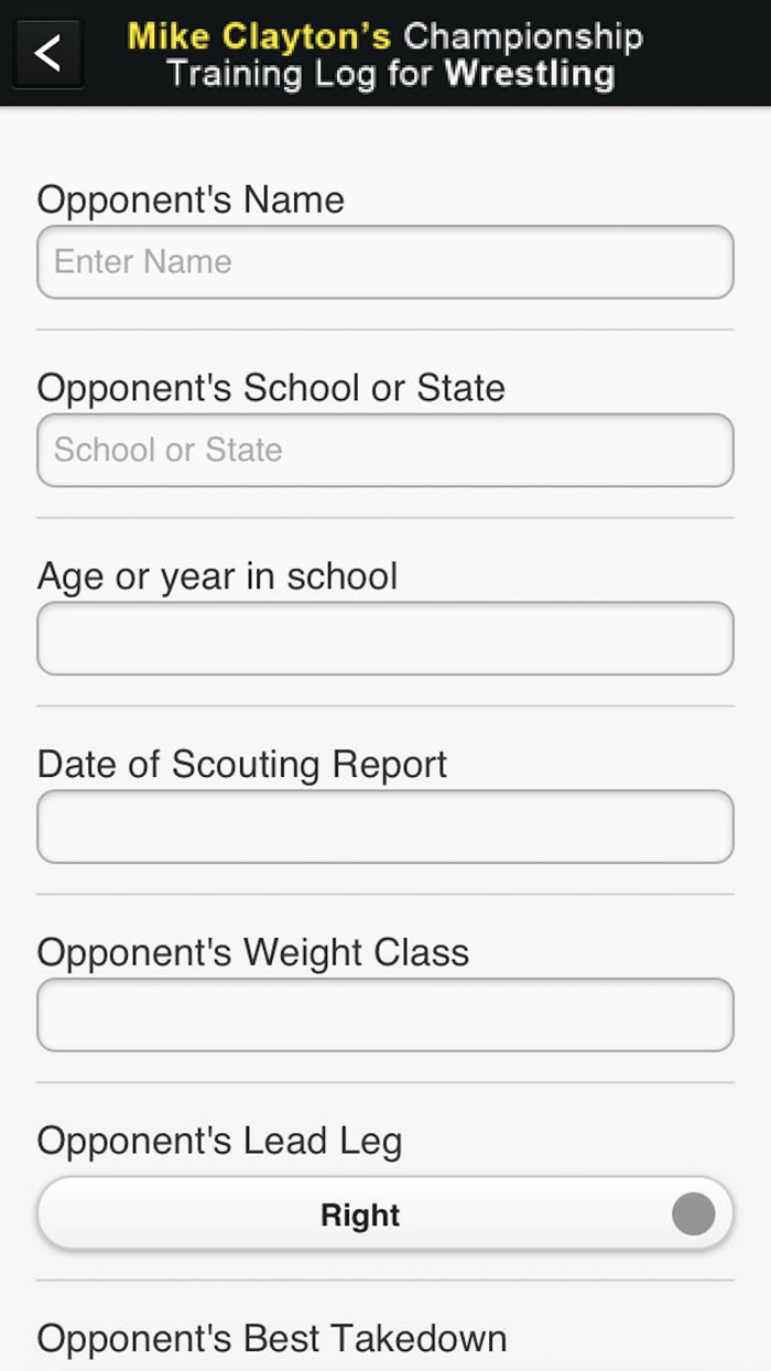 Mike Claytons Training Log