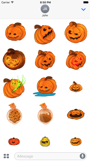 Halloween Pumpkins Sticker Pack(圖2)-速報App