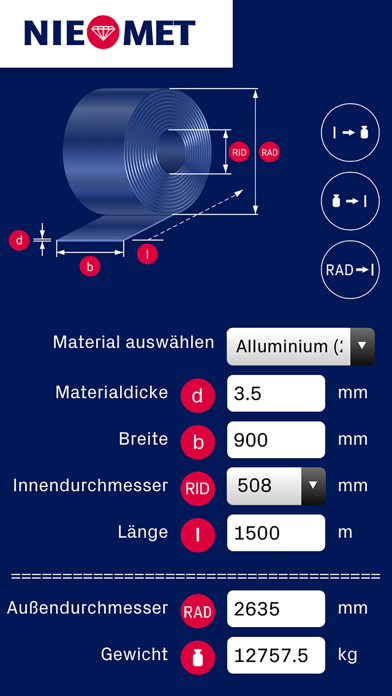 How to cancel & delete Coilrechner von NIEMET from iphone & ipad 1