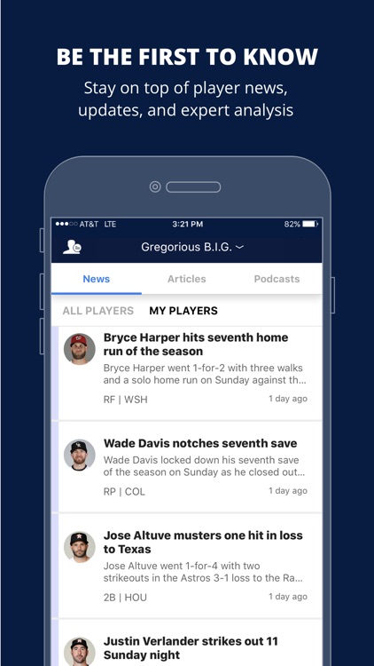 Fantasy Baseball My Playbook