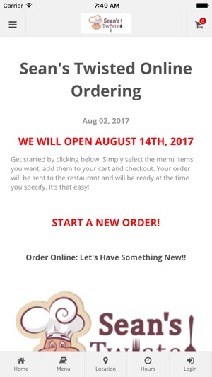 Sean's Twisted Online Ordering(圖1)-速報App