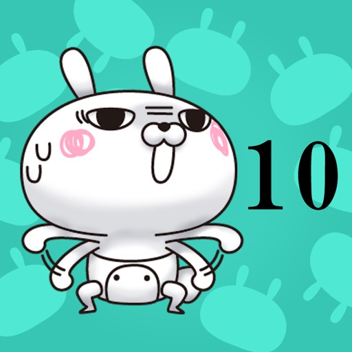 Single eyelid of a rabbit 10 icon