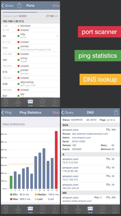 Network Analyzer - wifi scanner, speed test, tools screenshot-3