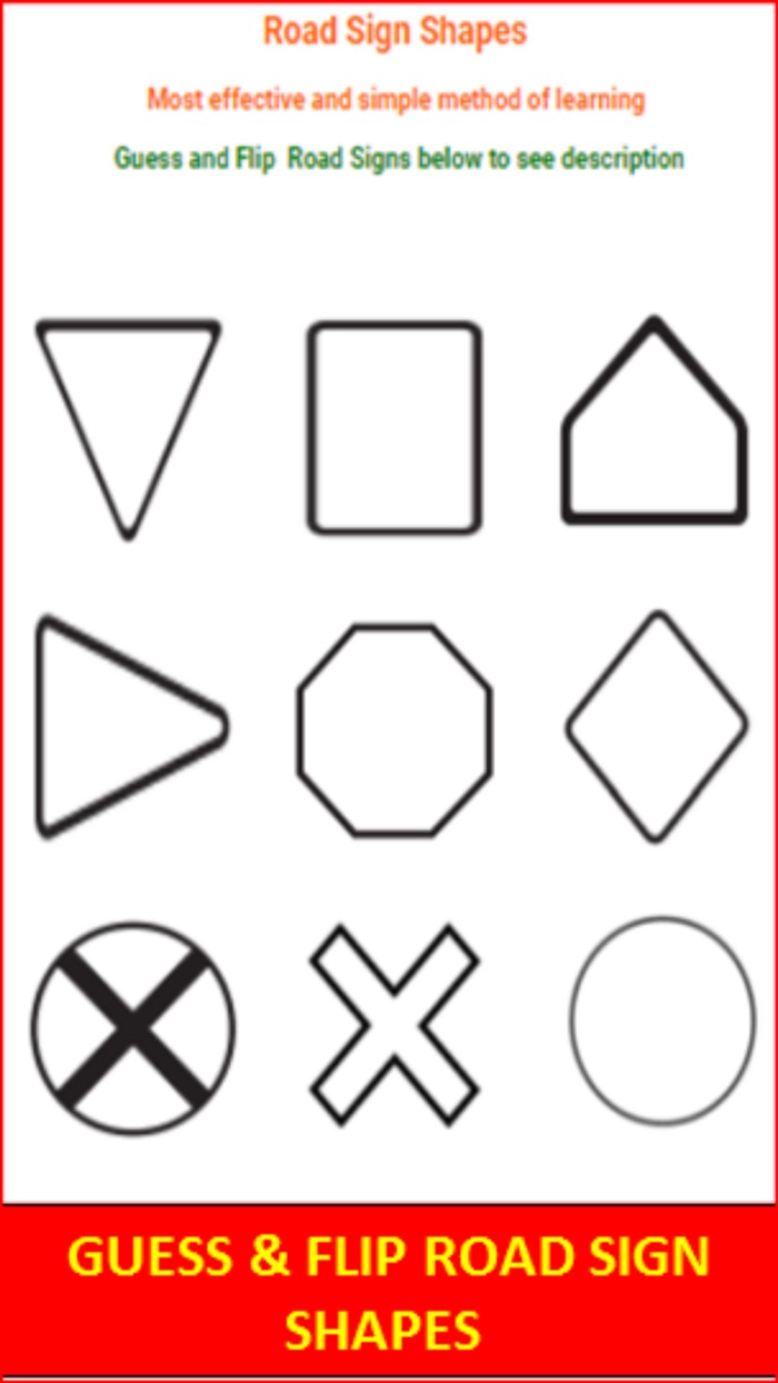 KY DMV Road Sign Flashcards