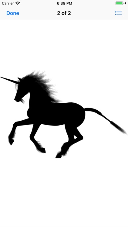 Silhouette Unicorn Stickers