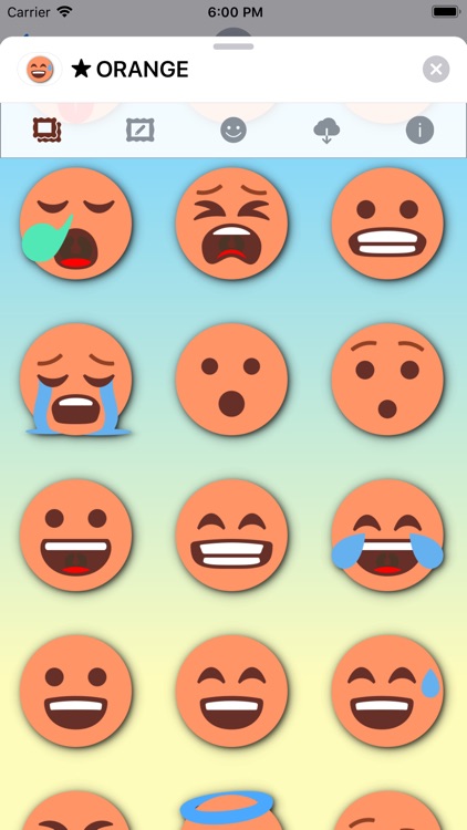 ORANGE Emoji • Stickers screenshot-3