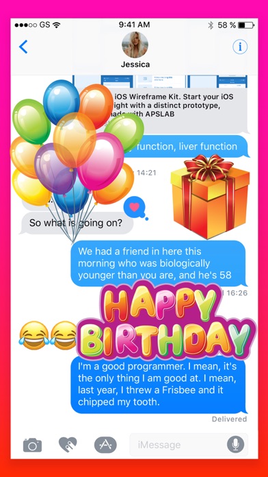 Happy Birthday Wish Stickers screenshot 4