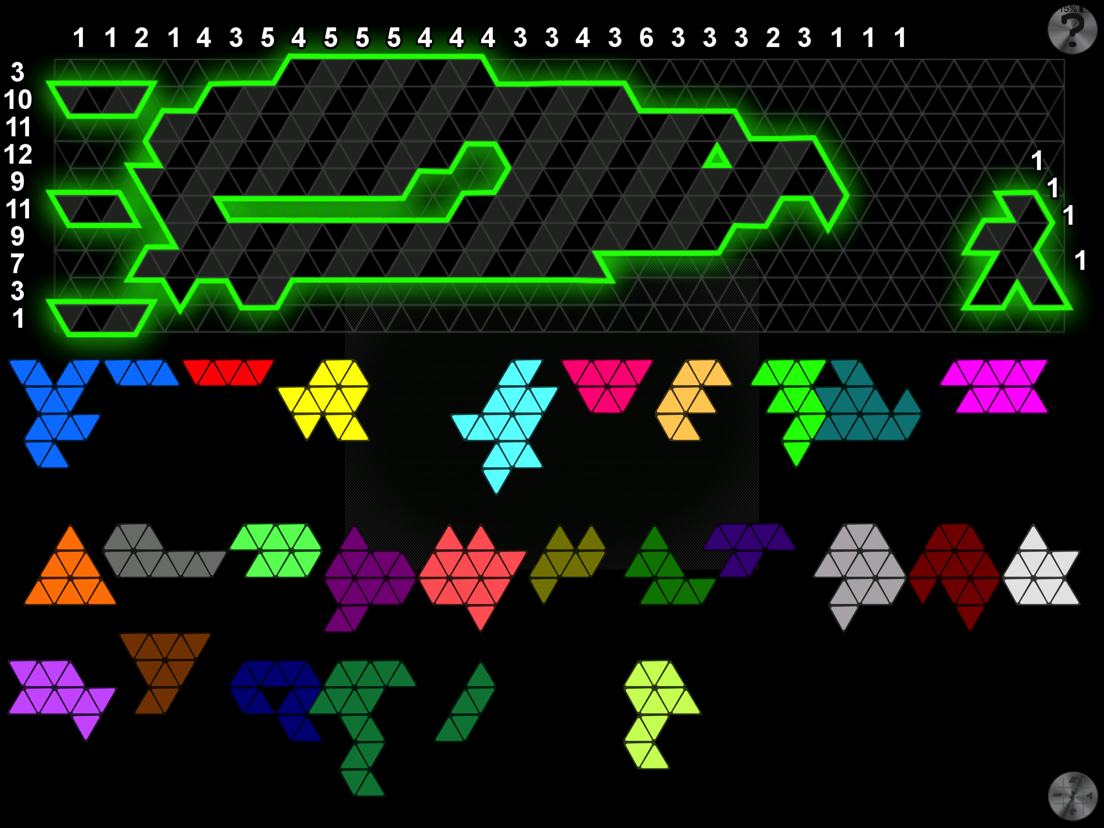 Puzzle Grid Triangles App voor iPhone, iPad en iPod touch AppWereld
