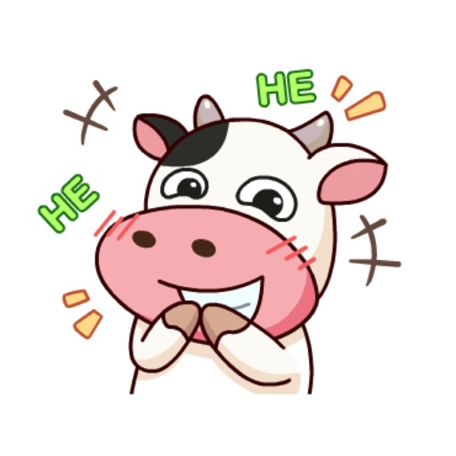 Happy Milk Cow Stickers Pack icon