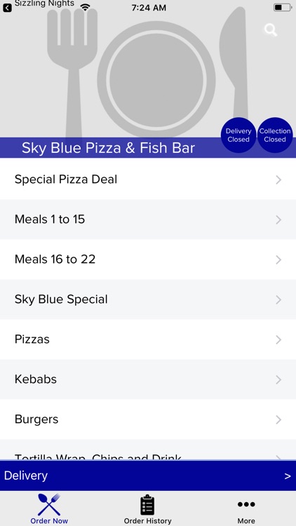 Sky Blue Pizza Fish Bar