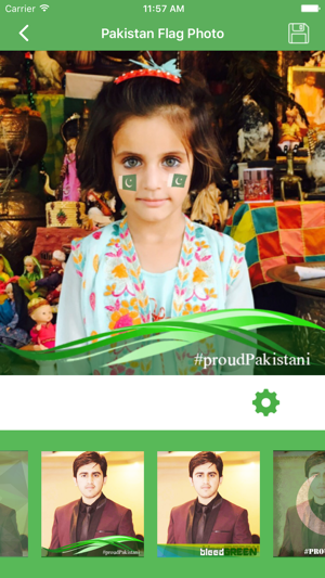 Pakistan 14 August Flag Face Photo Frame Maker(圖3)-速報App